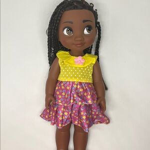 Charming Doll with Yellow and Pink Dress